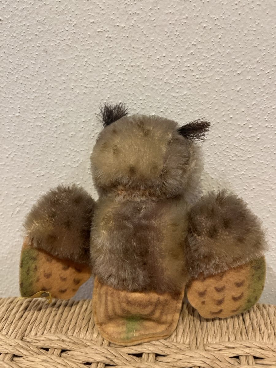 Steiff Giocattoli: Steiff Uhu, Vintage Eule Stofftier – Usato da Zürich venduto da maKSt 1