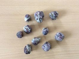Granat Steine, unbehandelt