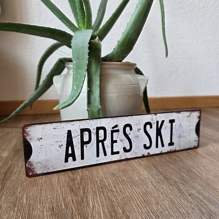 Insegne: Blechschild Aprés Ski Deko – Nuovo e nell'imballaggio originale da Reichenbach i. K. venduto da likki07