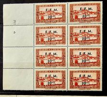 ALGERIE timbres neufs ** surchargés E.F.M.1943 - lire !