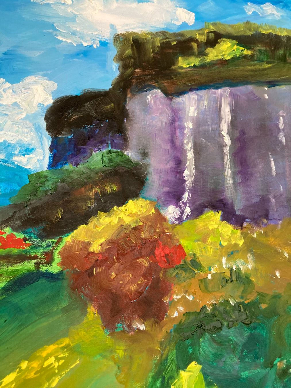 Dipinti: Ölgemälde "Herbstlandschaft in Lauterbrunnen" – Nuovo (secondo la descrizione) da Cham venduto da Felha 9