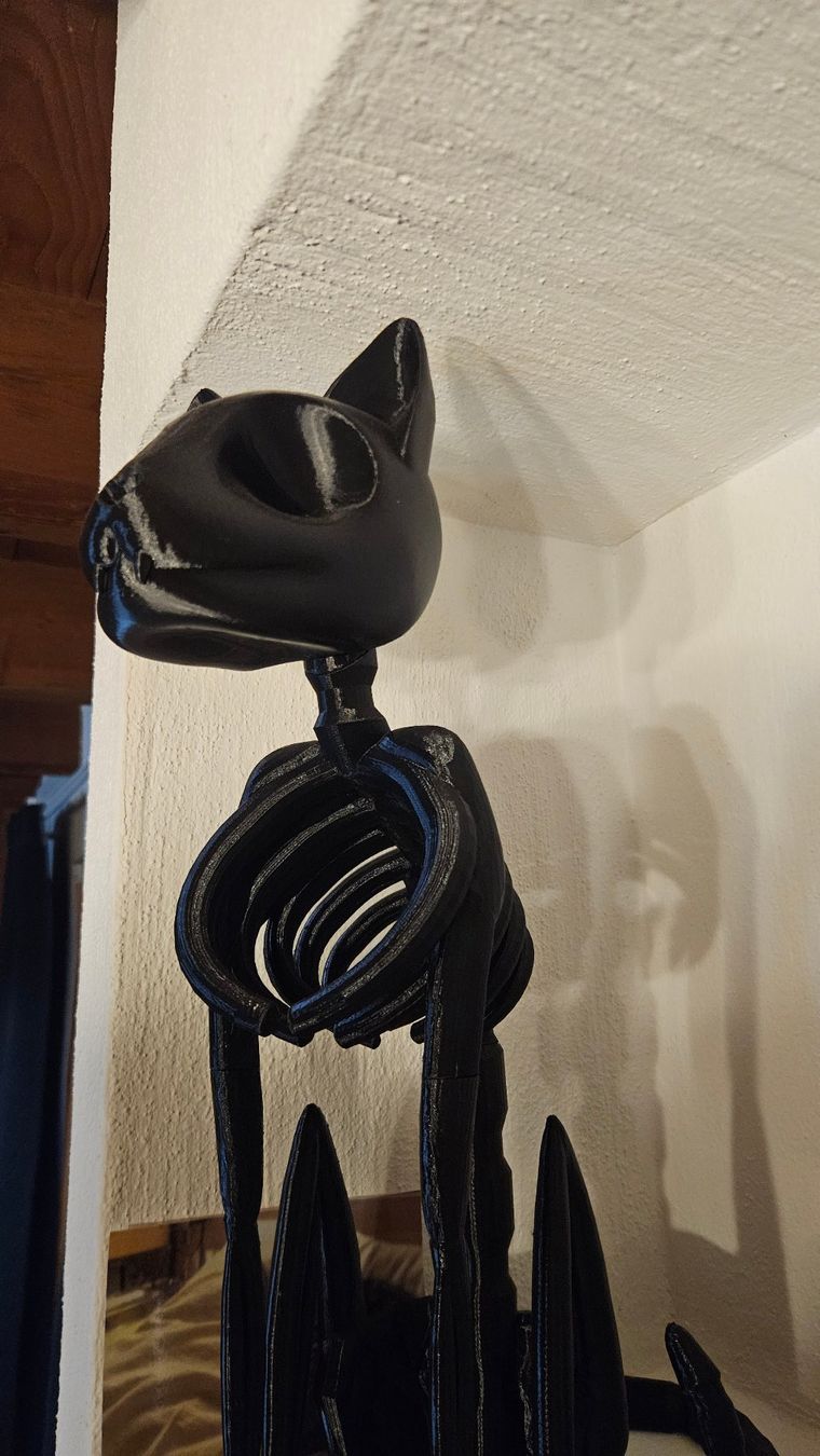 Statuette: Déco Halloween : Chat squelette noir, impression 3D! – Usato da Biel/Bienne venduto da Sylv_1T1 6