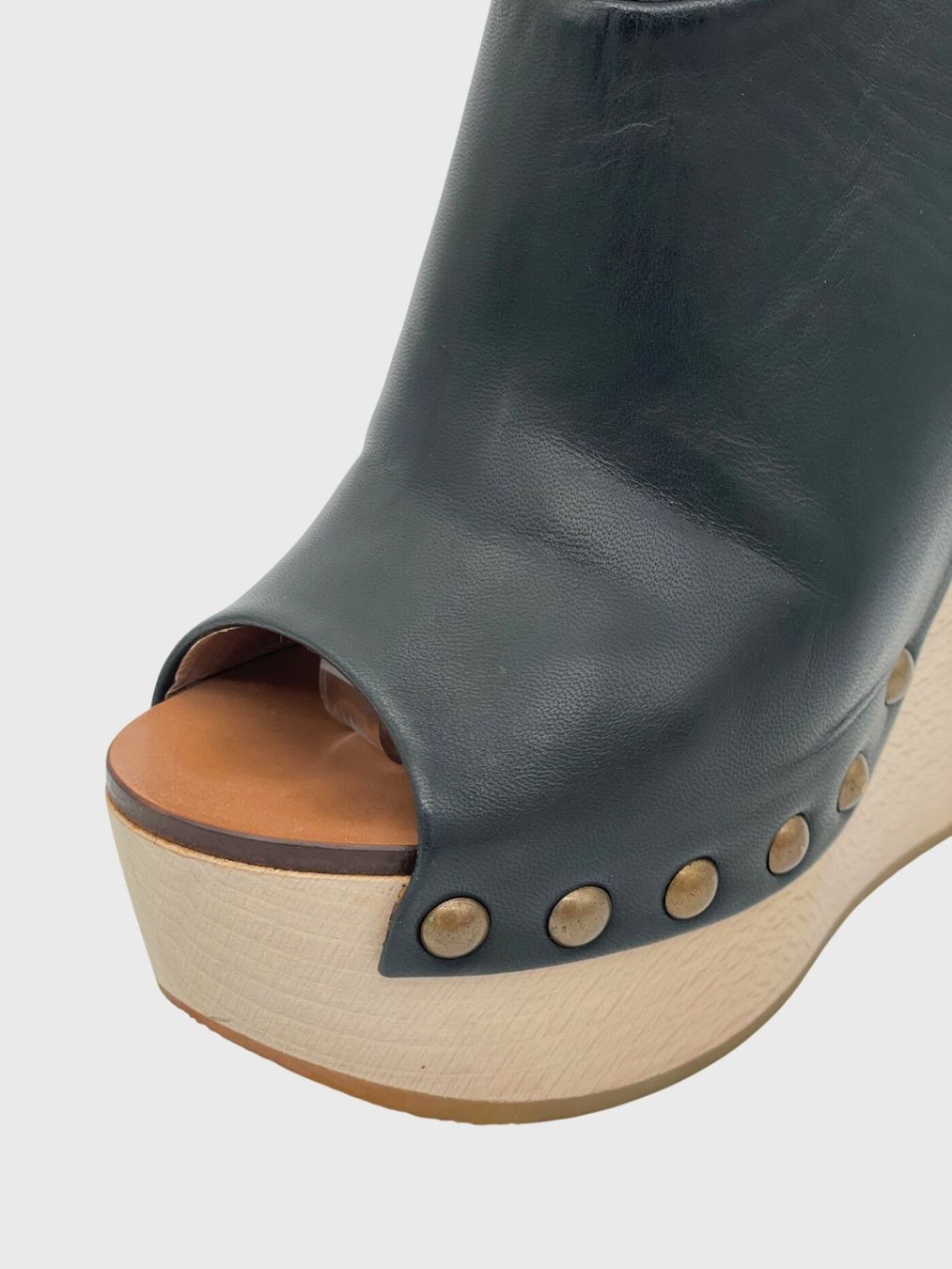 Chloé Scarpe da donna: Chloé Penelope Wedge Sandale mit Absatz EU 35.5 Schwarz – Nuovo (secondo la descrizione) da Zürich venduto da shoe_shop 4