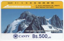 seltene frühe Telefonkarte aus VENEZUELA