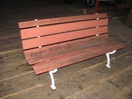 Gartenbank Parkbank 160cm Gussfüsse sehr bequem