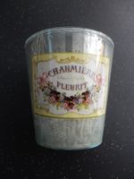 Chaumiere Fleurit Vintage Glas Vase Übertopf Shabby Chic NEU
