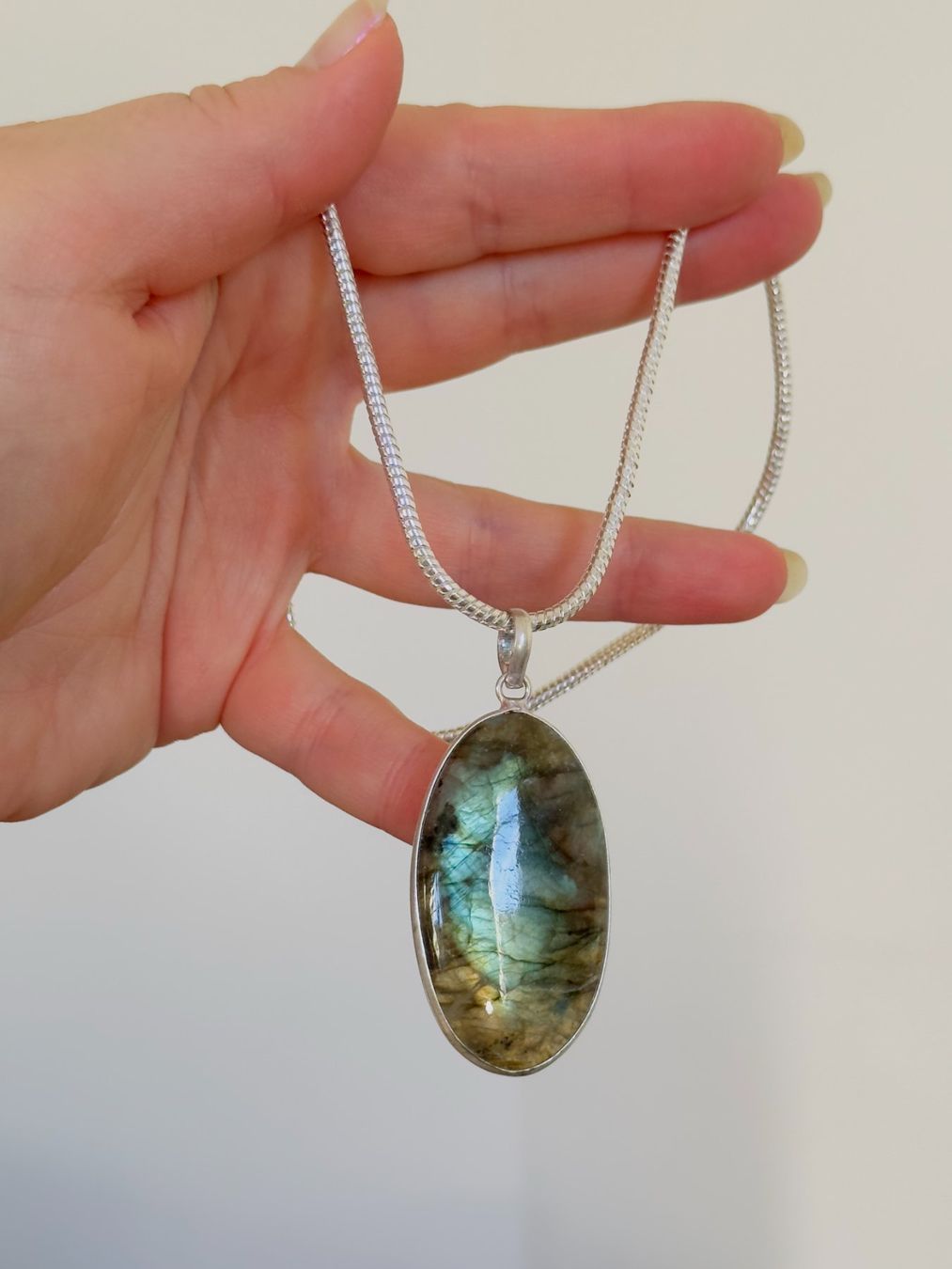 Catenine: Labradorite necklace – Nuovo e nell'imballaggio originale da Genève venduto da AGBERG 8