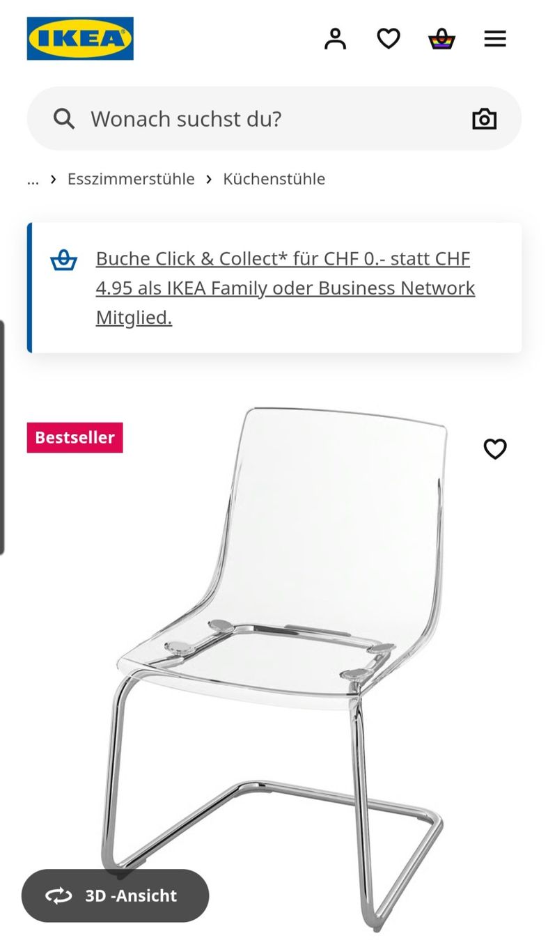 Interio Sedie: Coole Esstisch Stühle - Designklassiker – Usato da Gommiswald venduto da Rickenblitz 3