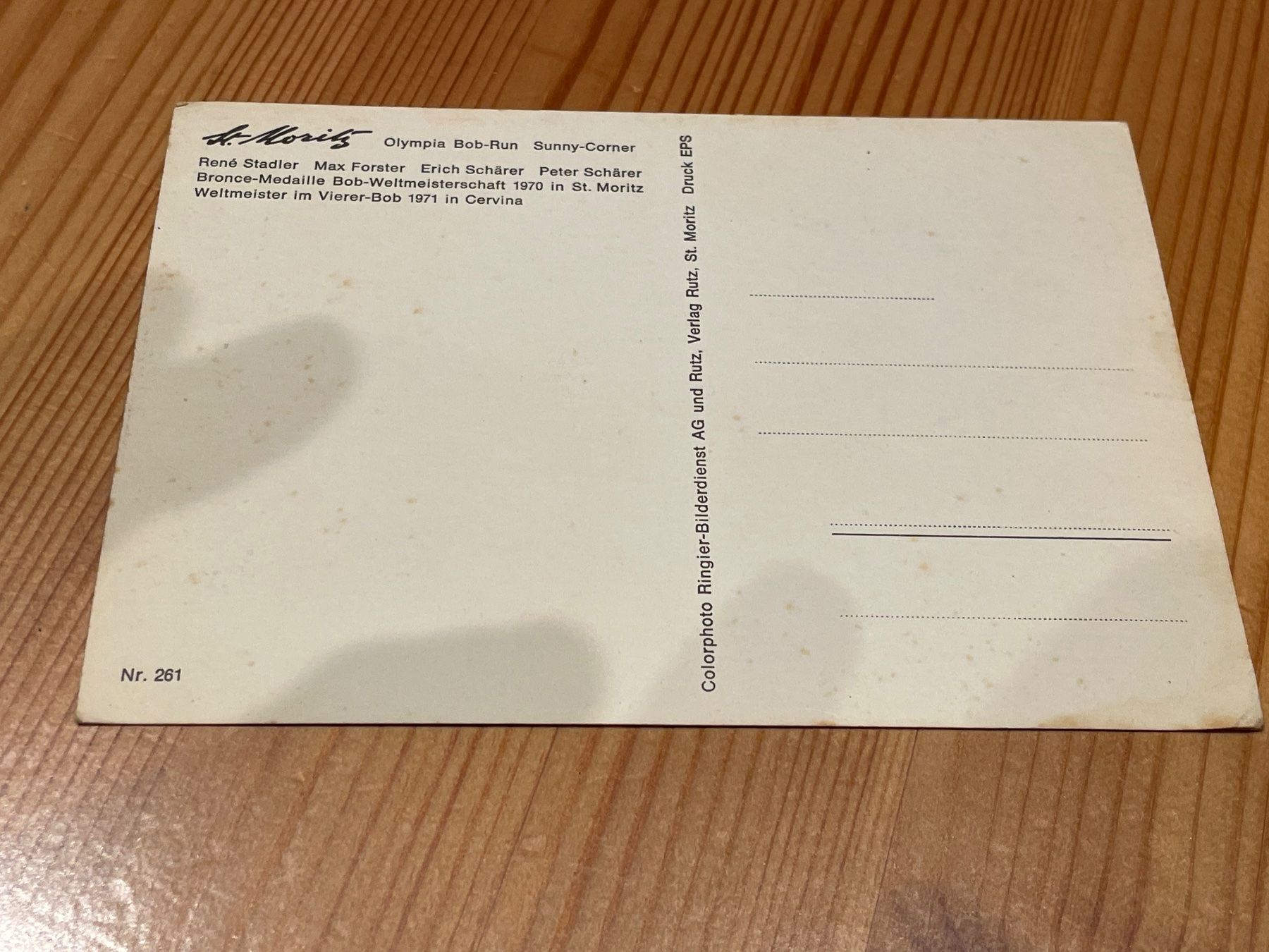 Cartoline postali: Bob 1970  Postkarte St. Moritz Olympia – Nuovo (secondo la descrizione) da Wohlen AG venduto da NincoA-Z 2