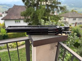 2× Manfrotto 1052BAC Lampenstative mit Tasche