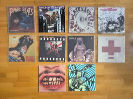 10 x Punk Garage P-Trash Records Vinyl LP Konvolut