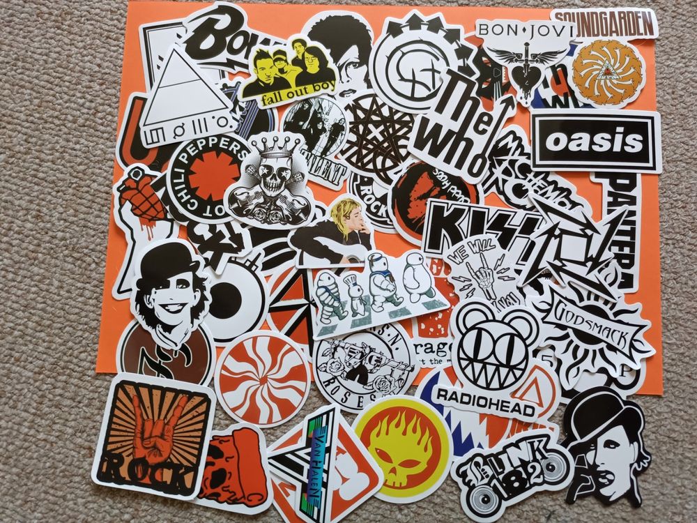 50x Sticker Rock History Bands (Code Oasis) (Neu und originalverpackt ...