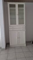 Glasvitrine weiss