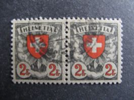 Wappenmuster 1933 166z Paar gestempelt