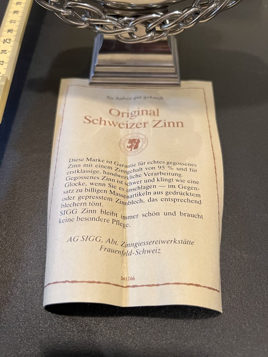 Altre raccolte & rarità: Zinnkrug Eidg. Schützenfest Winterthur – Usato da Lyss venduto da Schmuggler 3