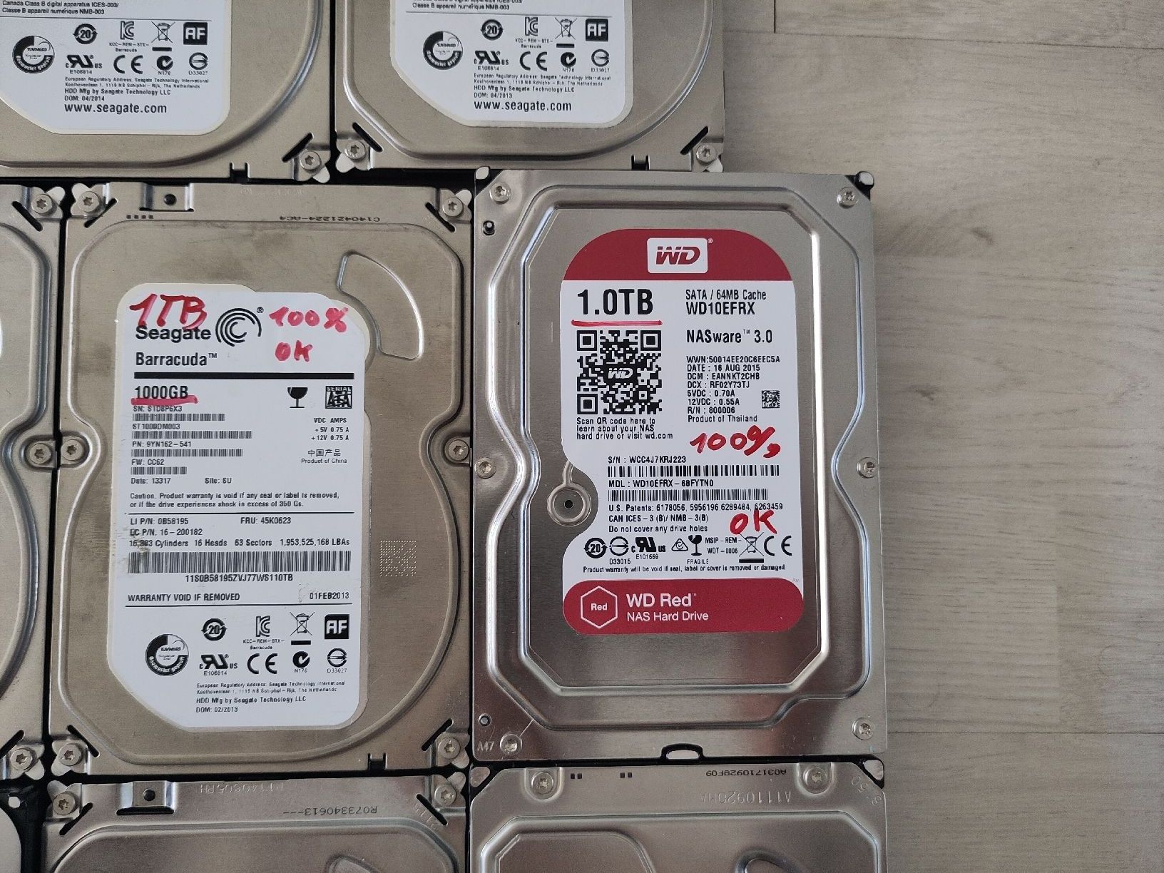 Harddisks: 21x 3.5" HDD 0.5TB - 4TB – Defekt aus Sargans von sve_hjs5 4