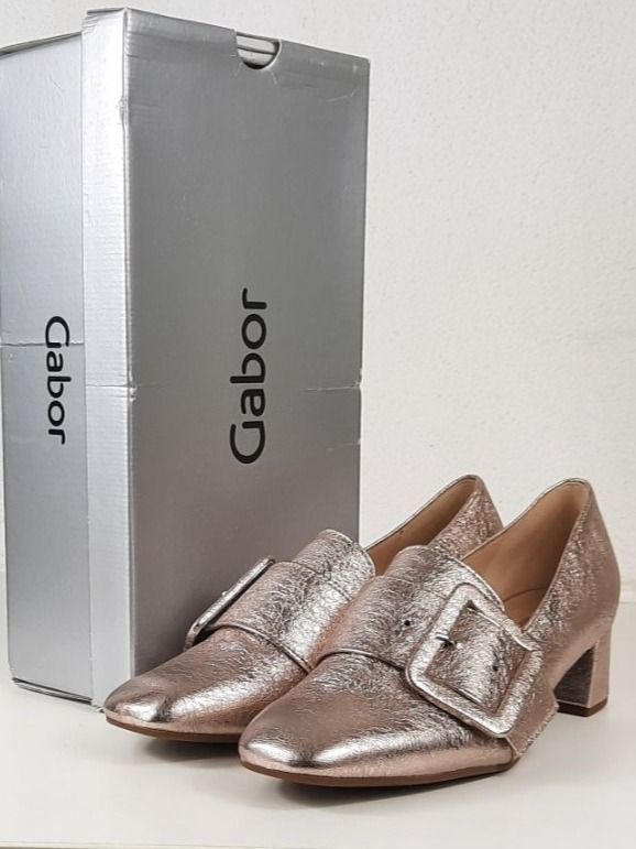 Gabor Scarpe da donna: GABOR Blockabsatz Pumps Crash Metal Gr. 37 – Nuovo e nell'imballaggio originale da Seuzach venduto da VT-Collections1