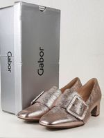 GABOR Blockabsatz Pumps Crash Metal Gr. 37