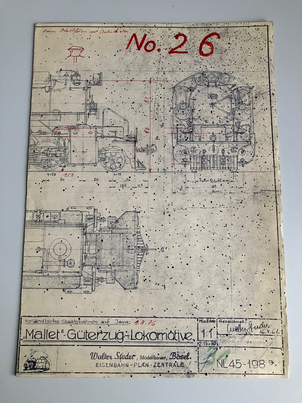 Revues & Magazines: Studer Plan,Mallet Güterzug Dampflok,Java, Fotos anschauen ! – D'occasion à Buchs ZH par swiss-train
