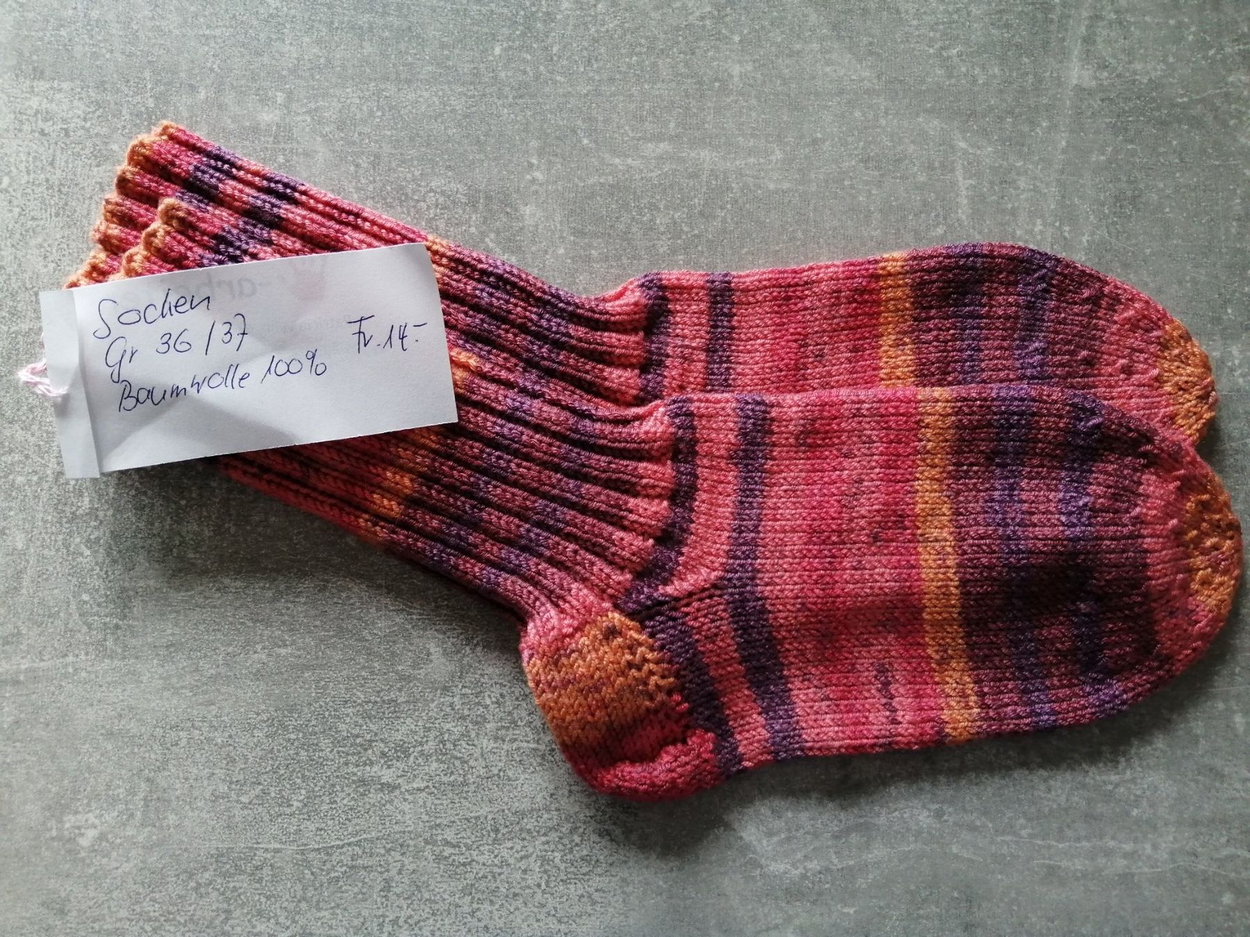 Calze: Socken handgestrickt, Grösse: 36/37 – Nuovo (secondo la descrizione) da Altstätten SG venduto da willipatricia