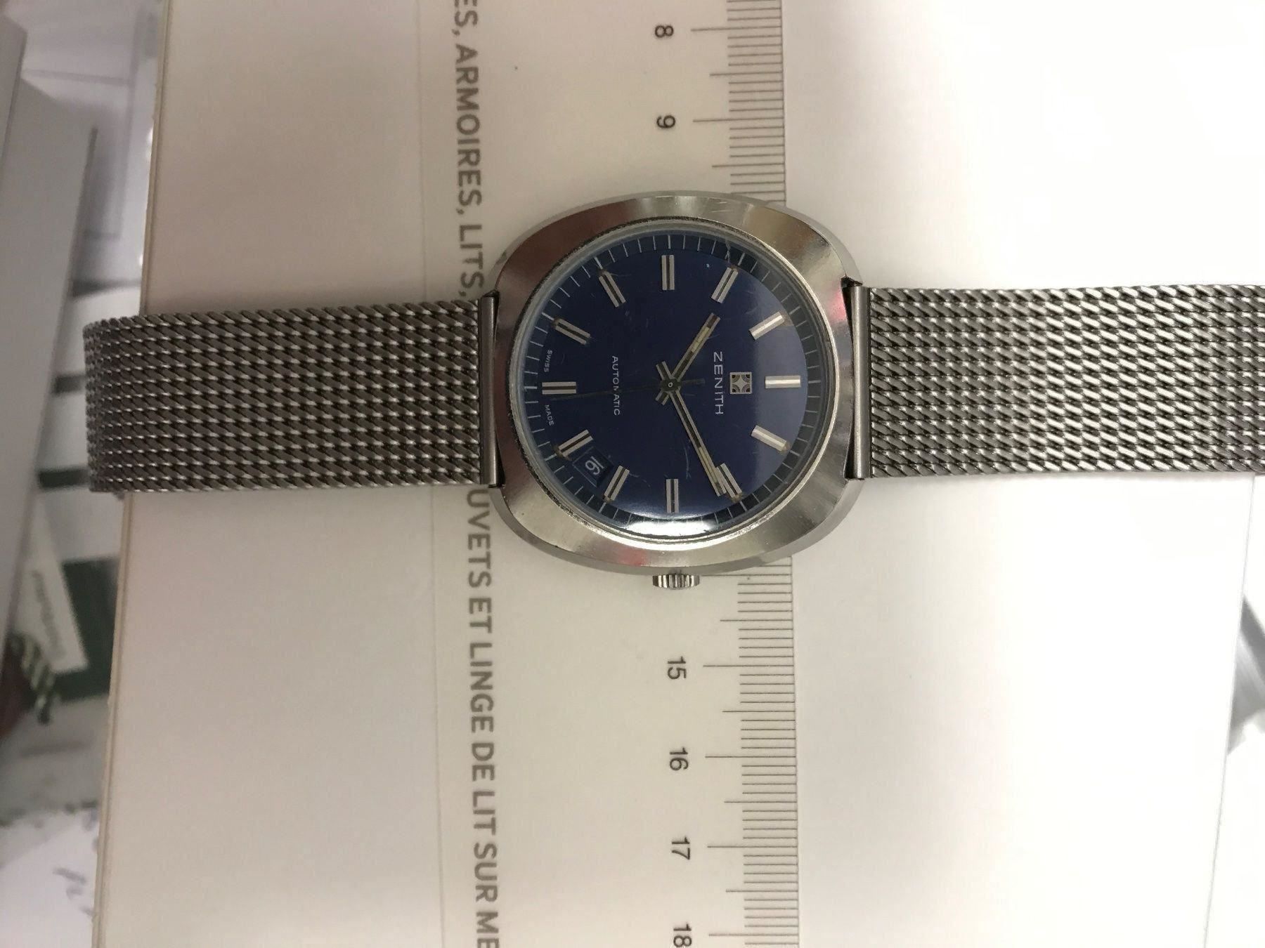 Zenith Orologi: Zénith Vintage Oversized Rare' Blue dial – Usato da Morges venduto da Audemars07 4