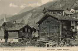 Saas Grund   VS    -    Typische Walliser Häuser