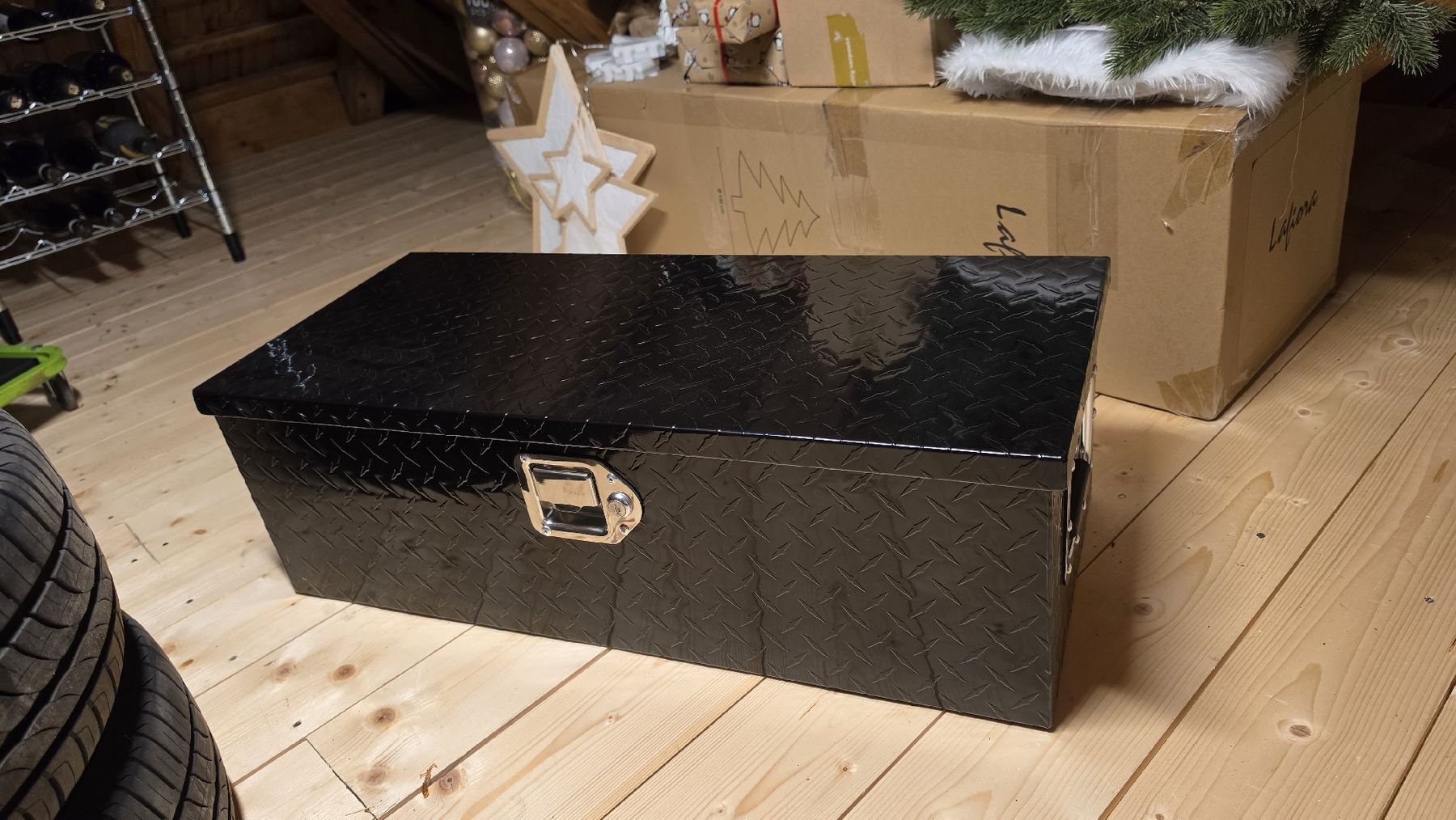 Transportkisten: Aluminium Transport Box Auto mit Schlüssel – Neu und originalverpackt aus Hausen am Albis von M.Kurz 1