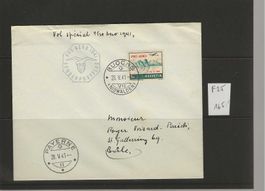 Enveloppe vol spécial Buochs Payerne 1941 avec F35 SBK 165.-