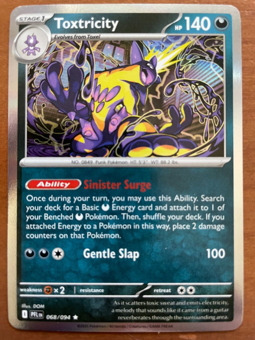 Pokémon Carte collezionabili: Pokemon Toxtricity Holo (Versand gratis) – Nuovo (secondo la descrizione) da Chur venduto da Angerson