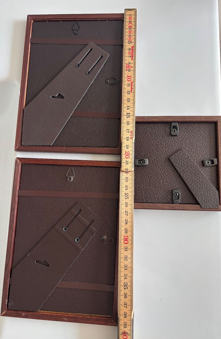 Cadres de tableaux: Vintage Bilderrahmen Holz dunkel Set 3 Stk. – D'occasion à Horgen par uge_pd5p 2