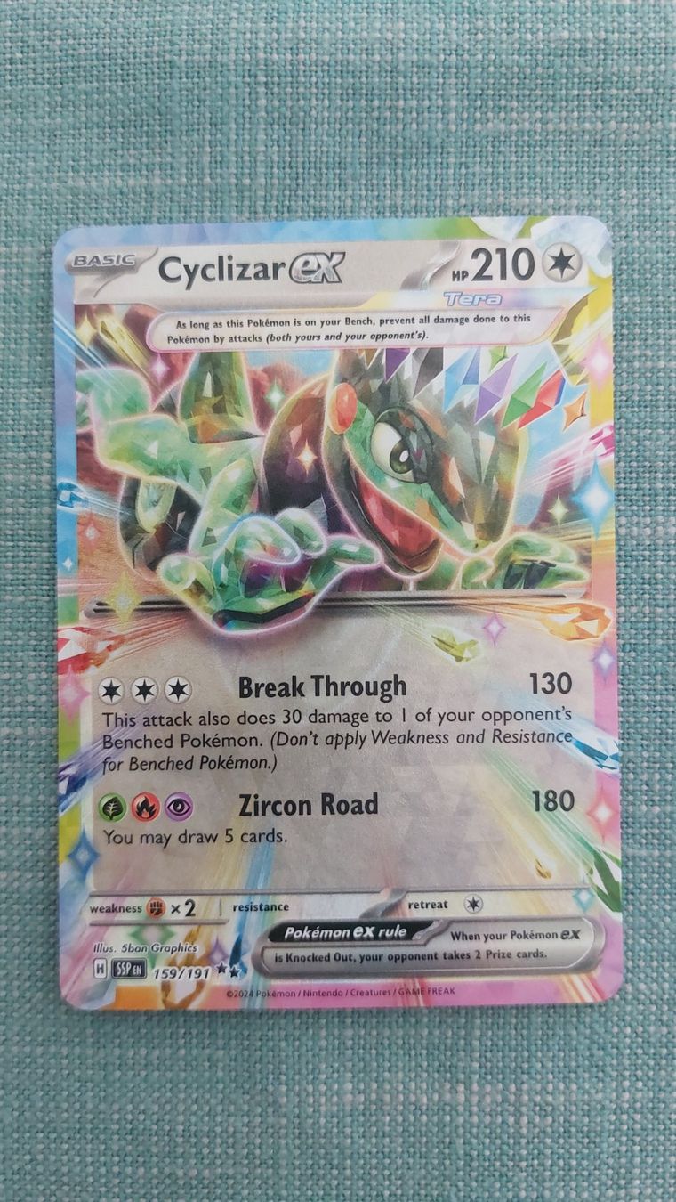 Pokémon Carte collezionabili: Cyclizar ex Surging Sparks – Nuovo (secondo la descrizione) da Bellinzona venduto da Pagur