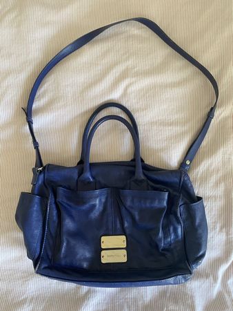 Sac bandoulière Chloé cuir bleu