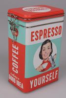 Blechdose/ Kaffeedose Retro Motiv