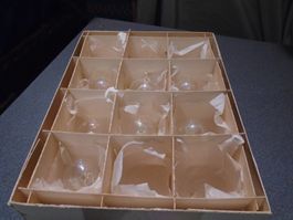 Weihnachtskugel durchsichtig, 4 Stück Mittel, 8 Stück, klein