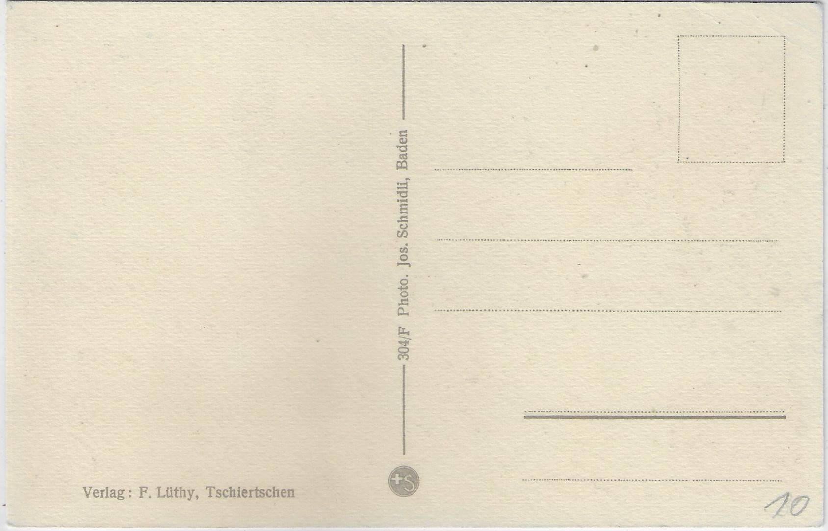Cartoline postali: Tschiertschen - Generalansicht - Litho – Usato da Ettingen venduto da Kartenplanet 1