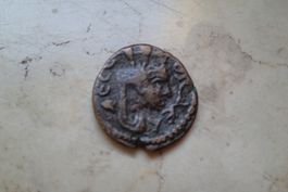 antike Münze unbekannt  Durchm. 16 mm Gew. 3 gramm