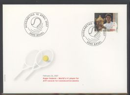 2007, FDC, Sondermarke Roger Federer