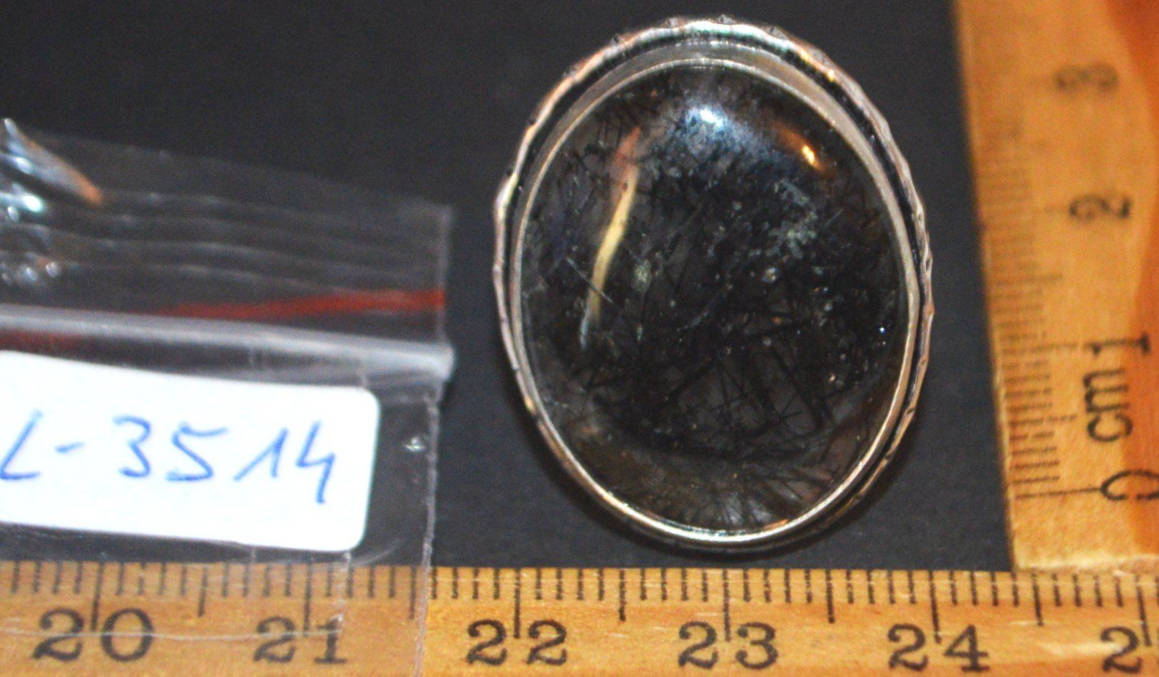 Anelli: Ring L-3514 – Schwarzer Rutil 19cm Innendurchmesser – Nuovo e nell'imballaggio originale da Goldiwil (Thun) venduto da han_v5b7 6