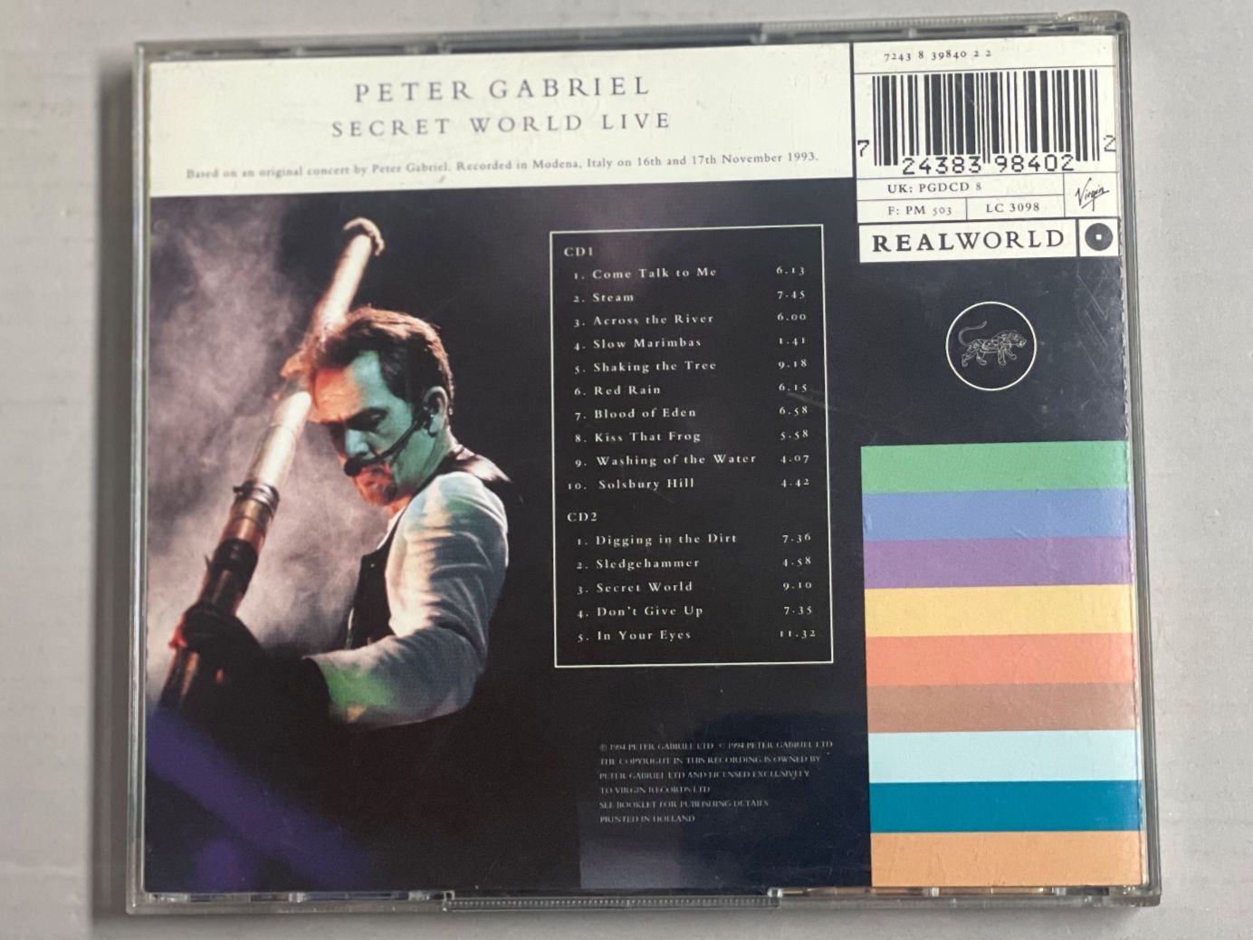 CDs: Peter Gabriel - Secret World Live – Gebraucht aus Muri b. Bern von AdidasCollector 1