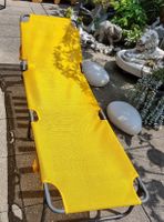 Sonnenliege klappbar Farbe gelb