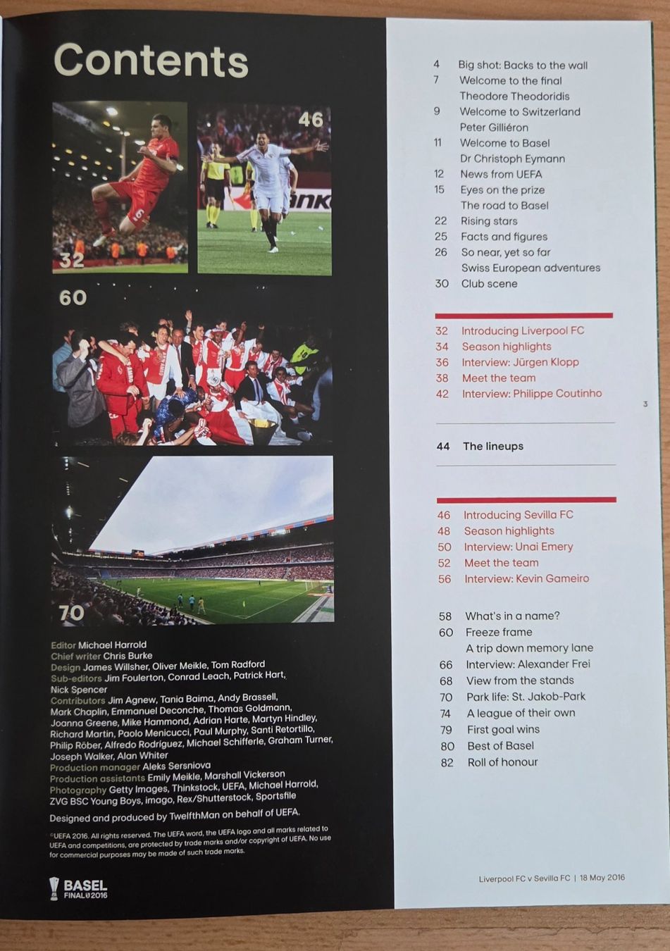 Riviste & Magazine: Europa League Final 2016 Basel. Programm, Flyer. FC Basel – Nuovo (secondo la descrizione) da Möriken AG venduto da Mavo 2