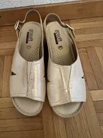 GoSoft Sandale, Echt Leder, Gold, Gr. 37 - Neuwertig! (54)