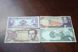 Venezuela 4 billets différents