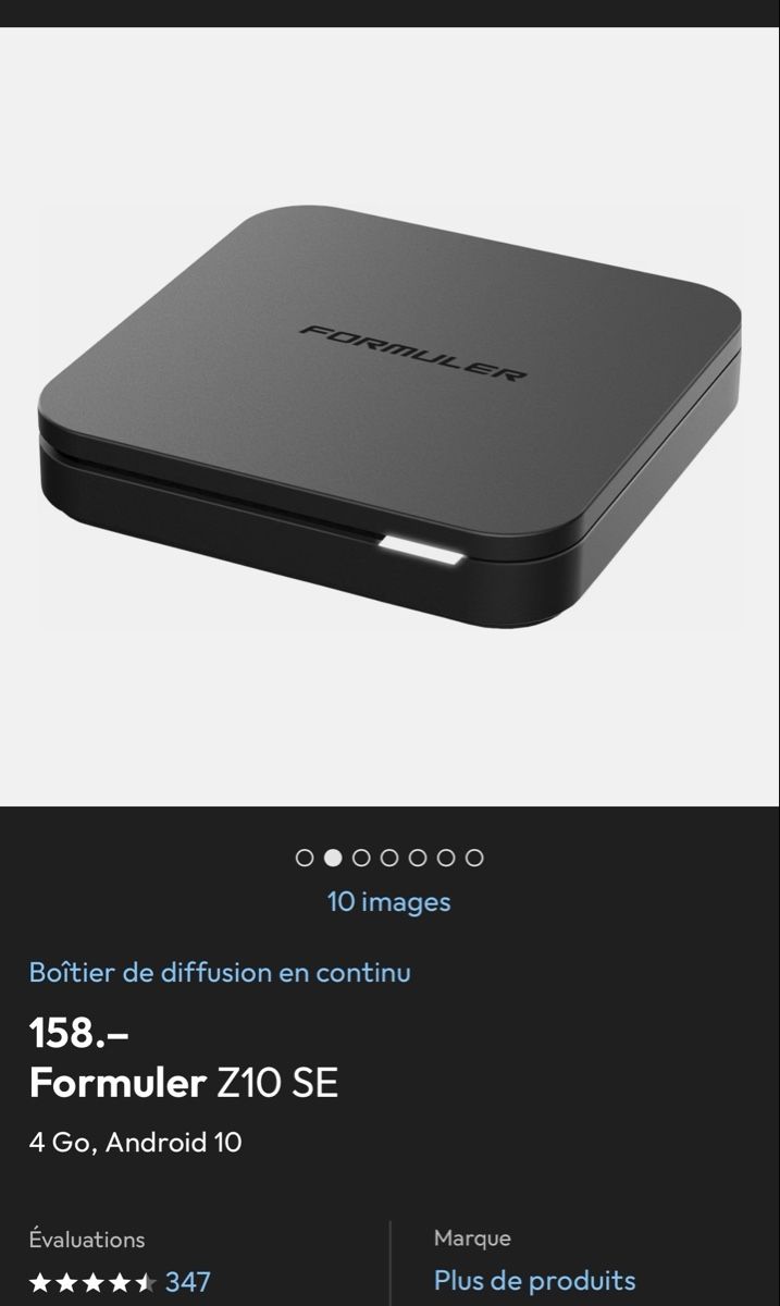Formuler Sistemi audio & multimediali: Formuler Z10 SE - Box TV Android – Usato da Vétroz venduto da fre_b2fh 2