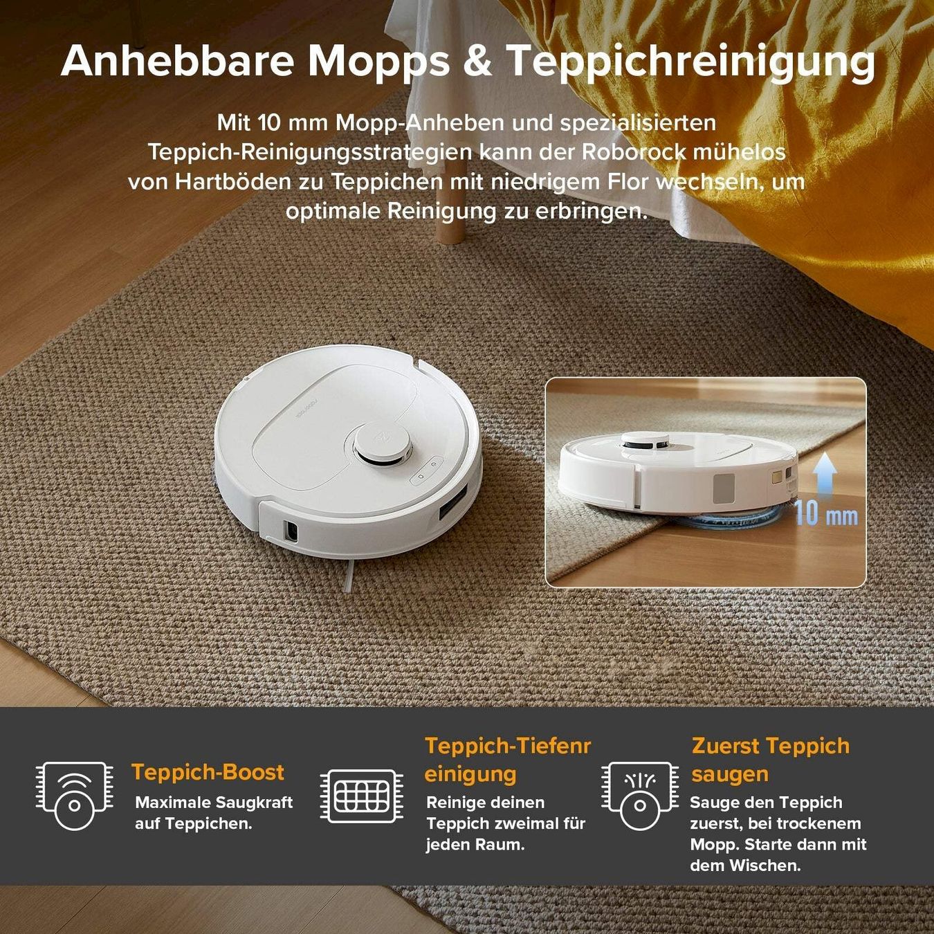 Aspirateurs & Accessoires: Roborock QV 35A Saugroboter Weiss – Neuf avec emballage d'origine à Bottighofen par zaap 6