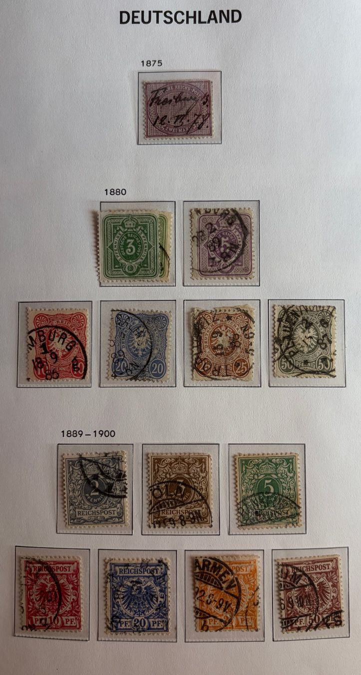 Alle Briefmarken: Briefmarken Deutsches Reich – Gebraucht aus Dotzigen von ser_8hp9