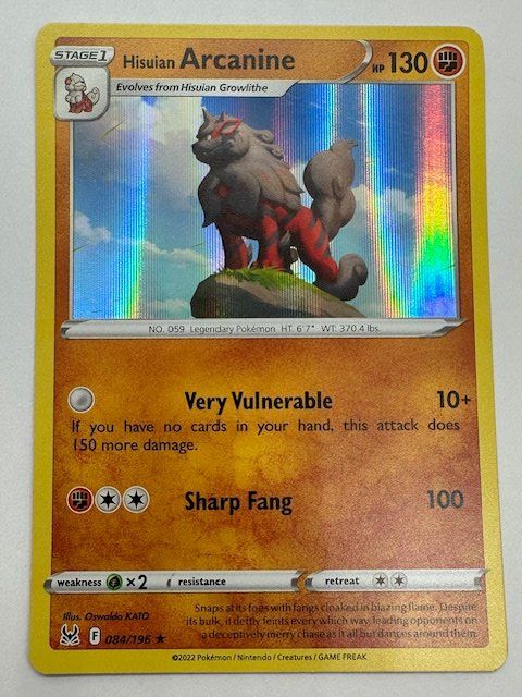 Pokémon Carte collezionabili: Hitsuian Arcanine - Holo – Nuovo (secondo la descrizione) da Nussbaumen AG venduto da Pika-Shop