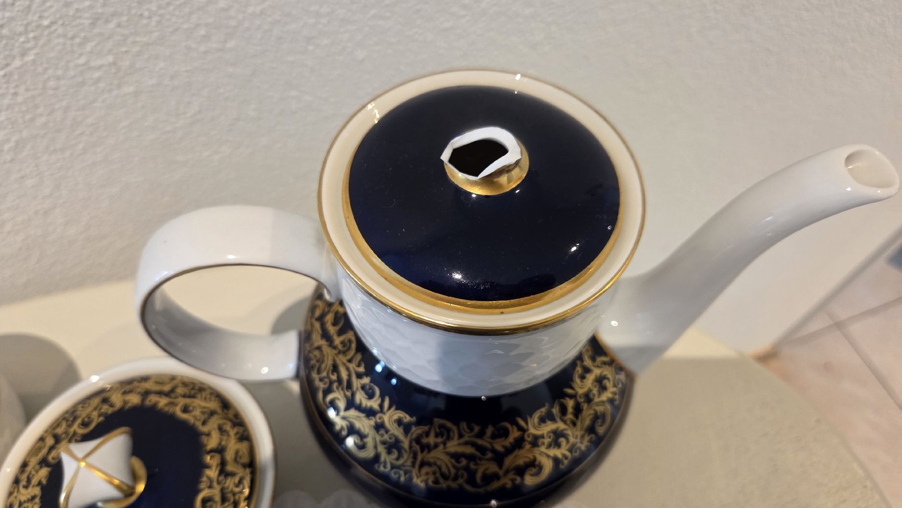 Set di piatti: Reichenbach Kaffeeservice Echt Kobalt Gold – Usato da Beckenried venduto da palle2105 4