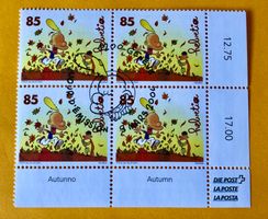  Viererblock Nr.1114 ET Stempelt Geneve 2004   