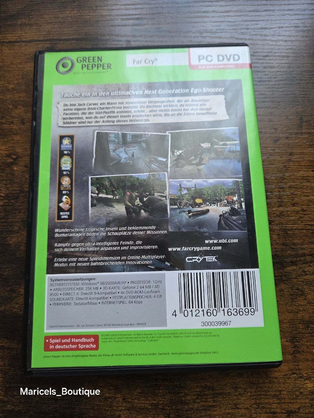 Giochi: PC DVD Far Cry Deutsche Version gebraucht – Usato da Winterthur venduto da Maricels_Boutique 2